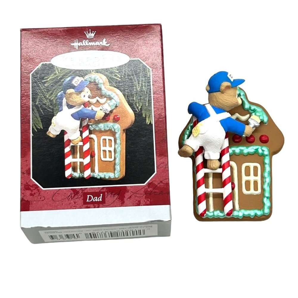 Hallmark Keepsake Ornament Dad Painting House on Ladder Christmas Decoration‎